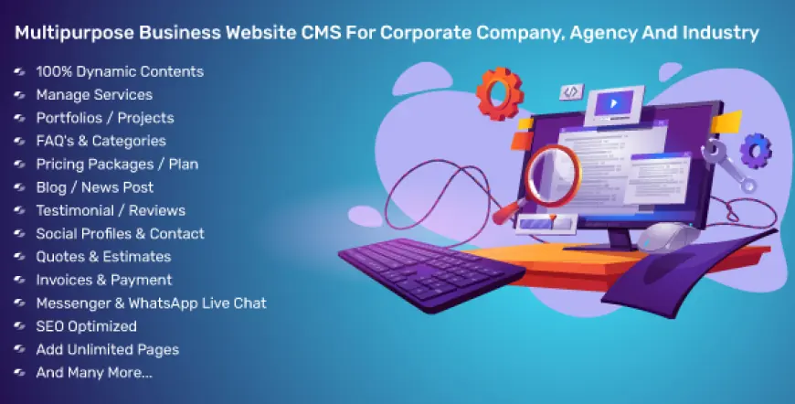 Multipurpose Business Website CMS For Corporate Company, Agency And Industry