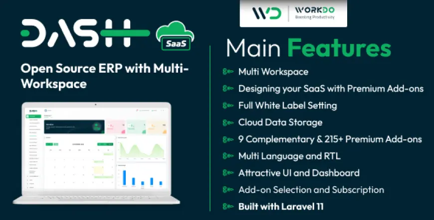 WorkDo Dash SaaS - Open Source ERP with Multi-Workspace