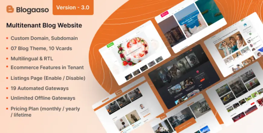 Blogaaso - Blog Website SAAS (Multitenancy)