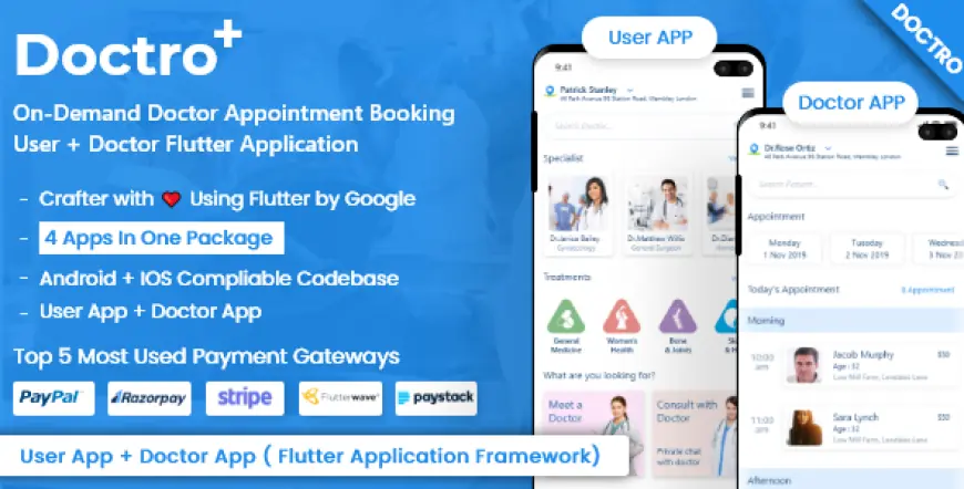 Doctor Appointment Booking – Medicine Ordering Flutter App