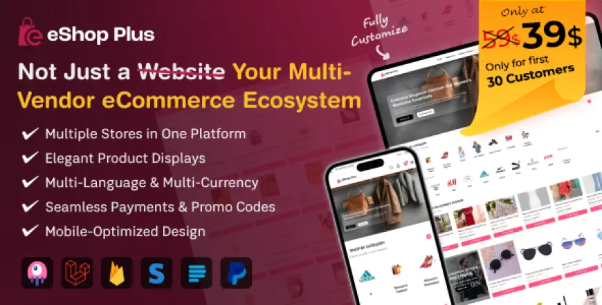 eShop Plus - Multi Vendor eCommerce, Multi Module Website in Laravel