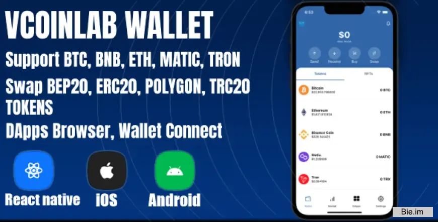 VCoinLab - Best Crypto Wallet React Native Template