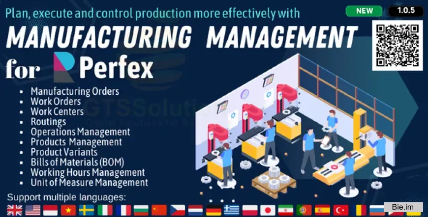 Manufacturing Management module for Perfex CRM