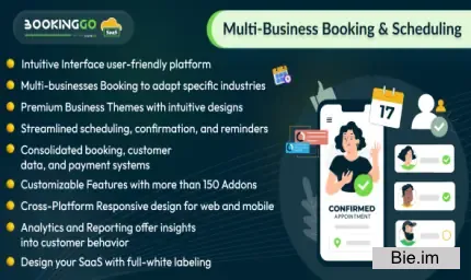 BookingGo SaaS v5.2 - Multi Business Appointment Booking and Scheduling - nulled