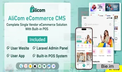 AliCom eCommerce CMS - Complete Single Vendor eCommerce Solution With Built-in POS
