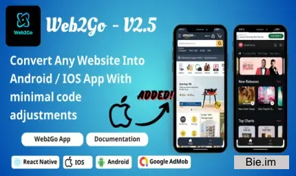 Web2Go - Website to React Native IOS Android App