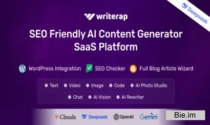 Writerap - AI Content Generator with SEO Optimizer SaaS Application