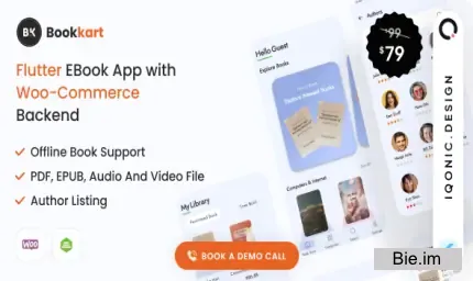 BookKart - Flutter 3.x eBook Reader App For WordPress with WooCommerce