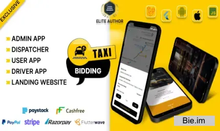 Tagxi Super Bidding - Taxi + Goods Delivery Complete Solution With Bidding Option