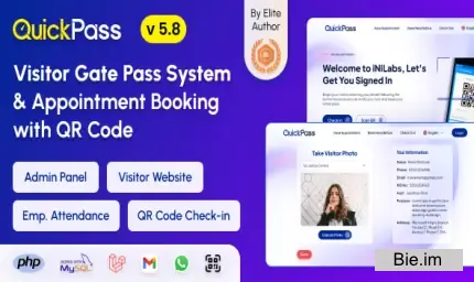 QuickPass: Appointment Booking & Visitor Gate Pass System With Qr Code