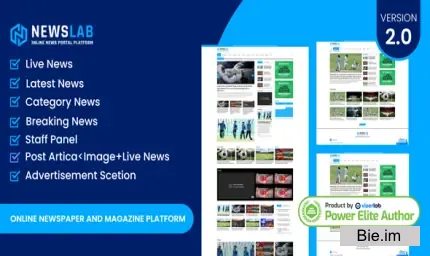 NewsLab - Online Newspaper And Magazine Platform