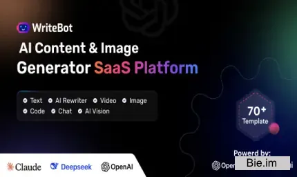 WriteBot - AI Content Generator SaaS Platform