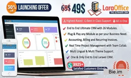 LaraOffice - Ultimate CRM and Project Management System