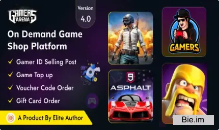 Gamers Arena - Digital Online Game Store, Game Top Up , Voucher & Gamer ID Selling Tools