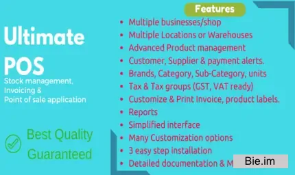 Ultimate POS v6.9 - Best ERP, Stock Management, Point of Sale & Invoicing application - nulled