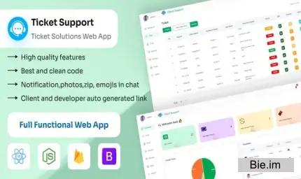 Ticket Support - Real Time Chat
