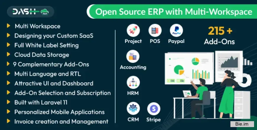 WorkDo Dash SaaS - Open Source ERP with Multi-Workspace