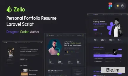 Zelio - Personal Portfolio Resume Laravel Script