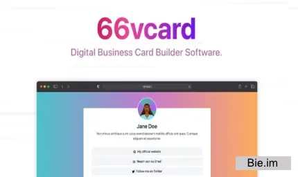 66vcard- Digital Business Card Builder (SAAS)