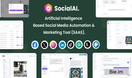 SocialAI- Artificial Intelligence Based Social Media Automation & Marketing Tool (SAAS)