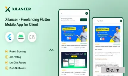 Client Flutter Mobile App - Xilancer Freelancer Marketplace Platform