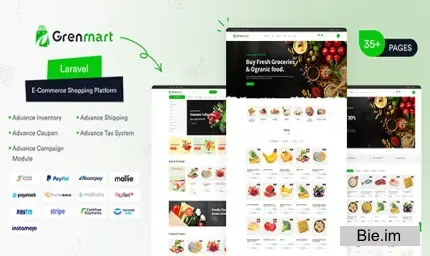 Grenmart – Organic & Grocery Laravel eCommerce