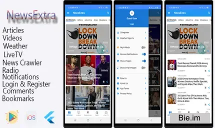 NewExtra - Flutter App For Android & IOS