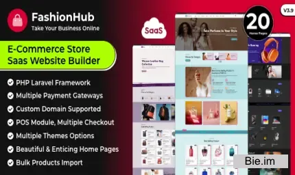 FashionHub SaaS | eCommerce Website Builder For Seamless Online Business