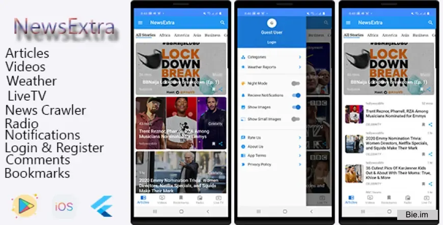 NewExtra - Flutter App For Android & IOS