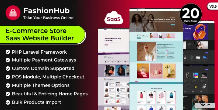 FashionHub SaaS | eCommerce Website Builder For Seamless Online Business