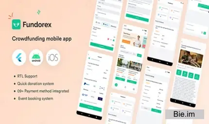 Fundorex- Crowdfunding Platform Flutter Mobile App