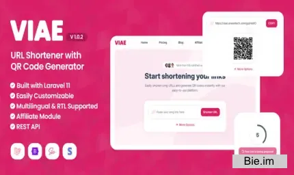 Viae - URL Shortener with QR Code Generator