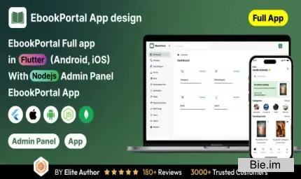 EbookPortal - Ebook Full App in Flutter with NodeJs Backend - ReadHub App