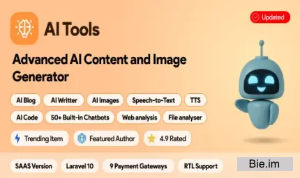 AI Tools SAAS - AI Content, Image, Chat, Voice & Code Generator