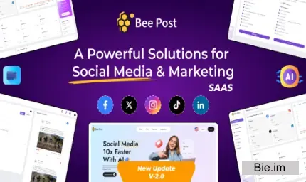 BeePost - AI Social Media Management & Content Creation SaaS with Subscription System