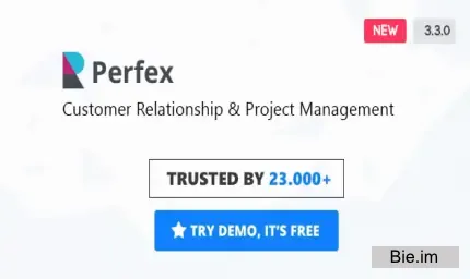 Perfex v3.4.0 - Powerful Open Source CRM