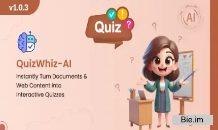 AI Powered Quiz Generator v1.2.0 - QuizWhiz AI - Built With Laravel