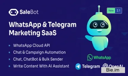 SaleBot - WhatsApp And Telegram Marketing SaaS - ChatBot & Bulk Sender