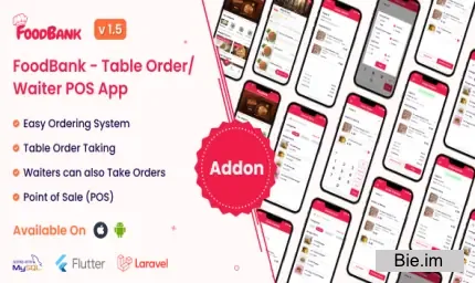 FoodBank - Table Order/Waiter Point Of Sale (POS) App
