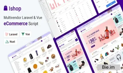 Ishop v5.0.3 - Multivendor Laravel & Vue eCommerce CMS - Nulled