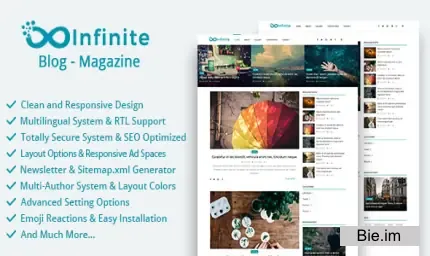 Infinite - Blog & Magazine Script