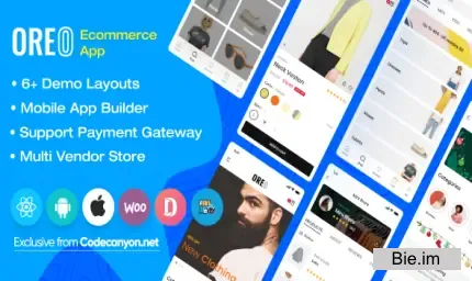 Oreo Fashion - Full React Native App for Woocommerce
