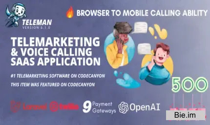 Teleman - Telemarketing & VoIP Service SaaS Application
