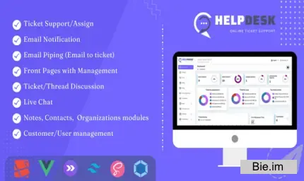 HelpDesk - Online Ticketing System with Website - ticket support and management