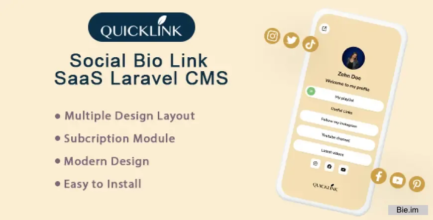 QuickBioLink - Bio Link SaaS for Creators, Influencers and Businesses