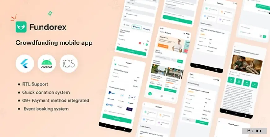 Fundorex- Crowdfunding Platform Flutter Mobile App