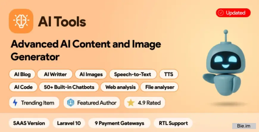 AI Tools SAAS - AI Content, Image, Chat, Voice & Code Generator