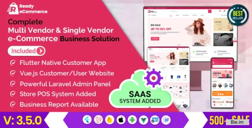 Ready eCommerce - Complete Multi Vendor eCommerce Mobile App, Customer Website with Store POS