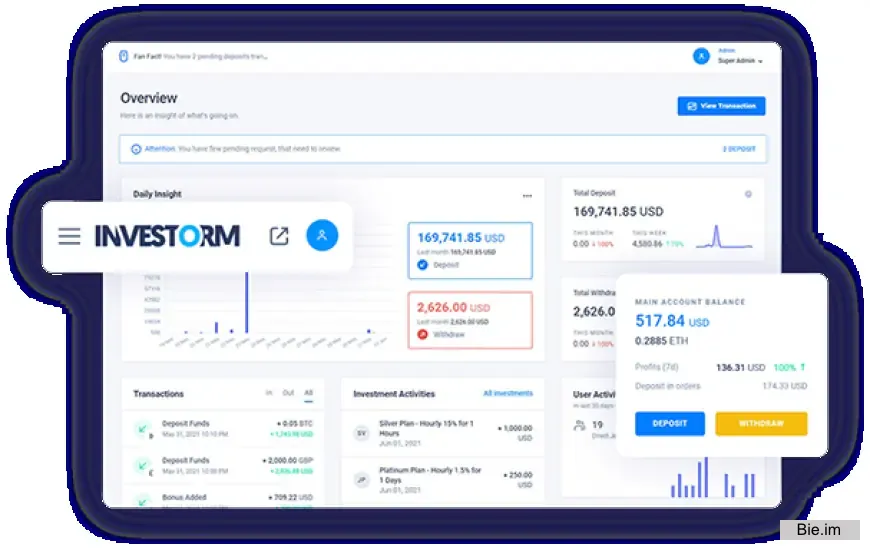 Investorm - Advanced HYIP Investment Management Platform