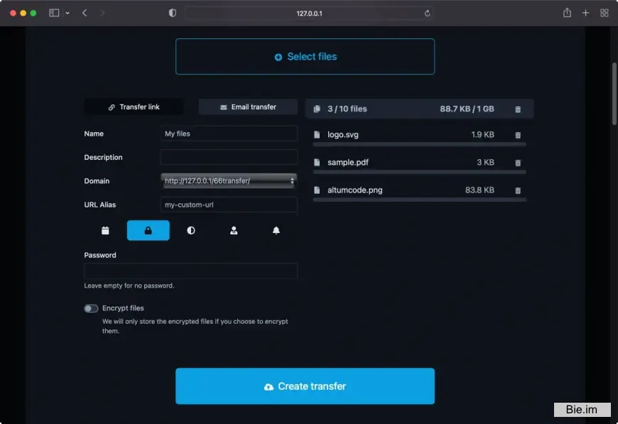 66transfer- Easy File Transfer Tool - PHP Script